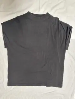 JEANASIS ダークグレー Tシャツ 肩ギャザー付き フリーサイズ