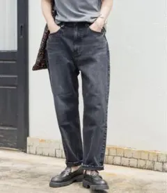 美品 Spick&Span別注カラー JAZZ ルーズテーパードデニム