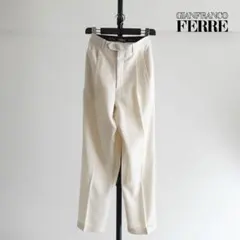 1980s GIANFRANCO FERRE 2タックワイドトラウザーズ　伊製のサムネイル