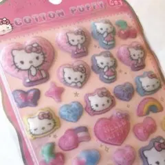 【正規品】コットンパフィーシール　ハローキティ サンリオ ボンボンドロップシール