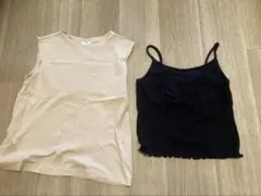 綿100キャミソール2点セット