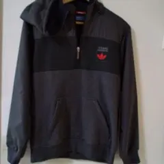 ヨーロッパ adidas フードジップアップ起毛 パーカー