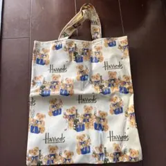 Harrods クマイラスト トートバッグ