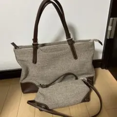 ブラウン　トート　ショルダーバッグ　セット　春　おしゃれ　フォーマル　ビジネス