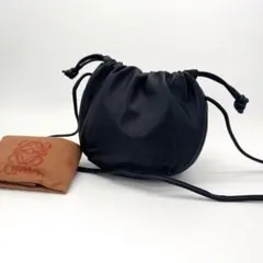 極 美品 LOEWE 袋付 ヴィンテージ アナグラム 巾着 ショルダーバッグ