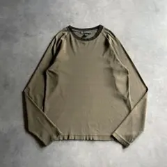90s BANANA REPUBLIC bicolor thermal tee