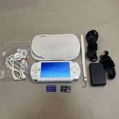 動作OK SONY PSP1000 本体 充電器 ソフト メモリ ホワイト