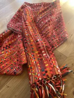 和装　襟巻き　フリンジ付きショールB