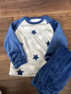 ファイバーヒート パジャマ 120cm ブルー