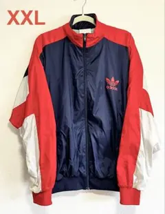 80s adidas アディダス ナイロンジャケット トリコロール 万国旗タグ