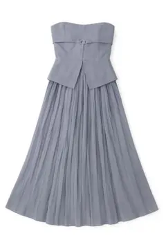 SNIDEL（スナイデル） プリーツロングスカート グレー サイズ0