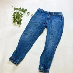 GAP　ジョガーデニムパンツ　ウエストゴム　メンズ　Ｓ　青のサムネイル