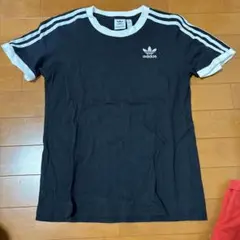 adidas ブラック Tシャツ Lサイズ