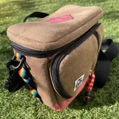 CHUMS ショルダーバッグ ブラウン/ピンク 内装【極美品】