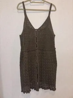 【GU】透かし編みニットキャミソールチュニックのサムネイル