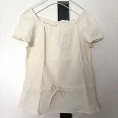 レディースオフショルダー☆半袖ブラウス　M アイボリー