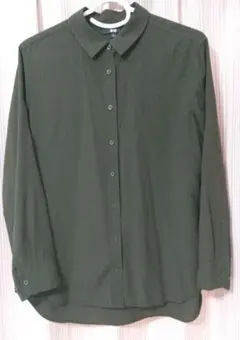 ユニクロ UNIQLO 長袖シャツ　レーヨン　ブラウス