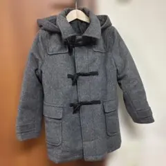 120 COMME CA FILLE グレー ダッフルコート