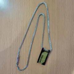 DIESEL ロゴプレート ネックレス STEEL