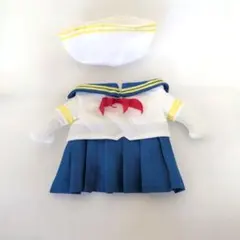 犬服 セーラー服風 コスプレ 帽子付きのサムネイル