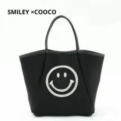 SMILEY ×COOCO ダイバー素材 トートバッグ A4 B4 にこちゃん