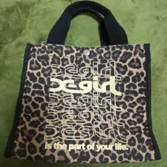 X-girl エックスガール レオパード柄 ミニトートバッグ