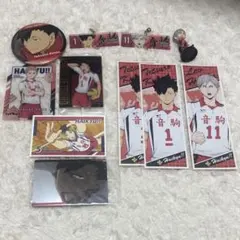 ハイキュー 缶バッジ アクリルチャーム ステッカー 音駒 孤爪研磨 黒尾鉄朗
