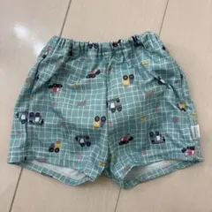 バースディ　男の子　水着　90 futafuta フタフタ　車　ブルー　グリーン