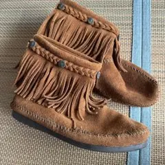 MINNETONKA フリンジブーツ ブラウン 6