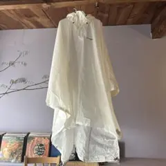 モンベル レインポンチョ ホワイト 登山 フェス 雨具 軽量 コンパクト