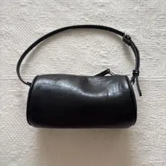 【zara】円筒形ハンドバッグ | ブラック