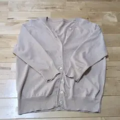 無印良品☆ベージュ Mサイズ カーディガン 綿100%