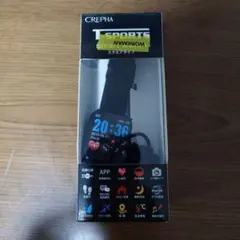 CREPHA ワークマン T-SPORTS スマートウォッチ 本体 ブラック