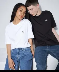 【未使用】Calvin Klein ck ロゴ 半袖 Tシャツ ホワイトのサムネイル