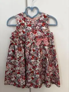 【新品】　センスオブワンダー　リバティノースリーブワンピース 90
