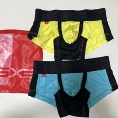 未使用 GX3 ボクサーパンツ 2枚セット　S 水色　黄色