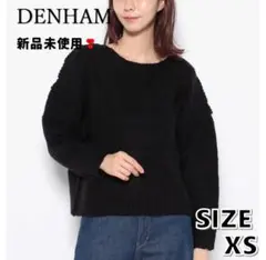 DENHAM ビックシルエット ウールニット セーター アルパカ XS 黒