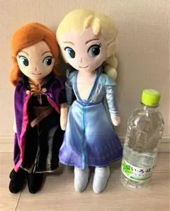 【美品】アナと雪の女王 アナ エルサ ぬいぐるみセット ディズニー公式ライセンス