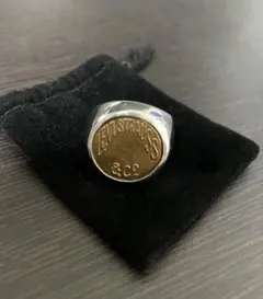 ラ*ホ様 30's リーバイス ヴィンテージ ボタン リング シルバー 925 指先にリーバイスを♪】ヴィンテージLevi`sのカラーリベットを