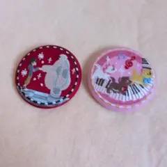 Disney 刺繍缶バッジ