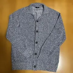 23区　メンズカーディガン 青と白のミックス　オンワード樫山