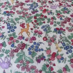 リバティ タナローン 動物柄 うさぎ 鹿 花柄 生地 はぎれ 50×55