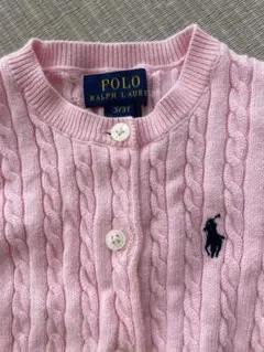 Polo Ralph Lauren ピンク カーディガン 3/3T