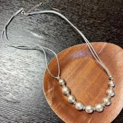 コットンパールネックレス