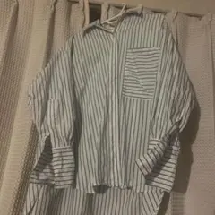 nano universe ストライプシャツ