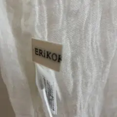 eriko katori エリコカトリ　 ホワイト ノースリーブ トップス