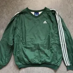 adidas グリーン ナイロンジャケット