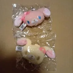 シュガーバニーズ　ぬいぐるみチャーム　ももうさ　はなうさ