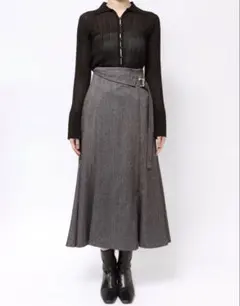 lagunamoon ラグナムーン ウエストラペルツイードマーメイドスカート