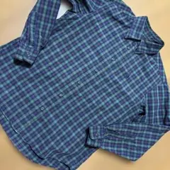 イーストボーイチェック柄長袖シャツ